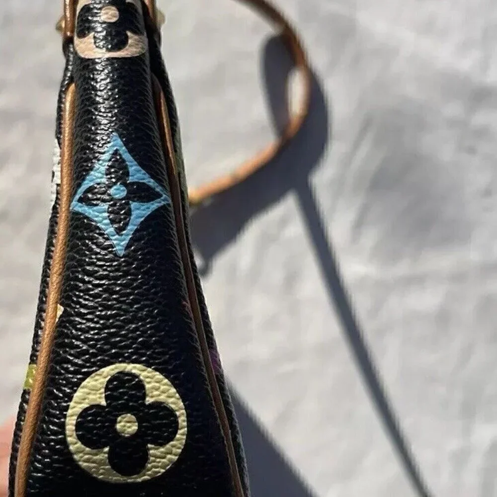 Louis Vuitton Black Multicolor Monogram Canvas Pochette Accessoires - Picture 11 of 16